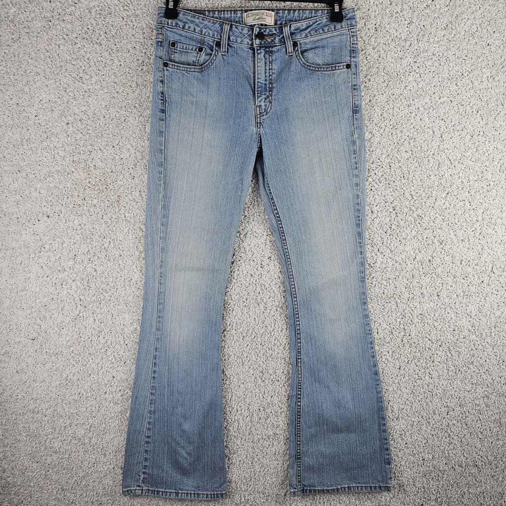 Vintage Y2K Levi's Low Rise Flare Light Wash Denim Jeans 2004 Size 7 30x31